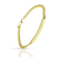 Edelstahlarmkette mit Gravurplatte