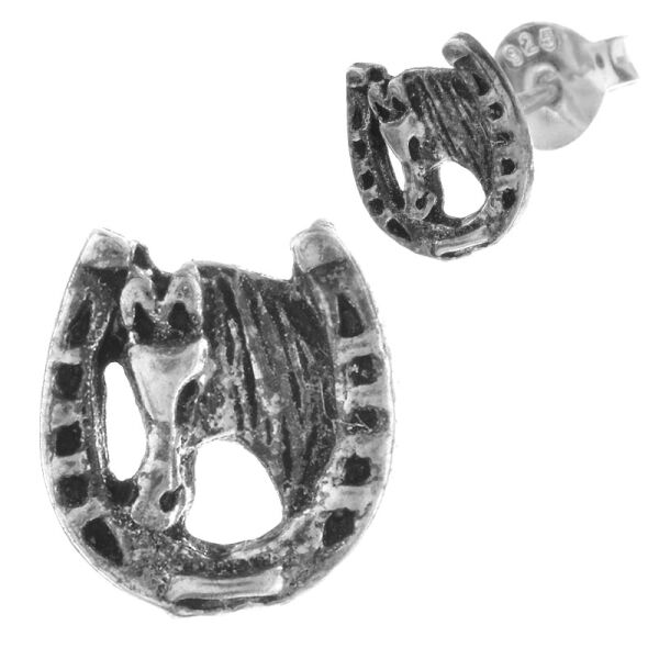 Silberohrstecker - Hand mit Spirale