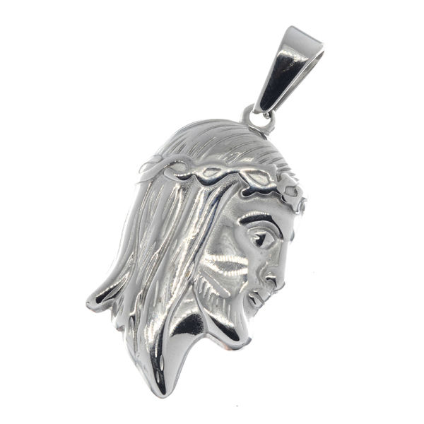Stainless Steel Pendant - Jesus Portrait