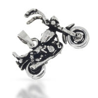 925 Sterling silver pendant - motorcycle