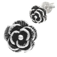 Silberohrstecker - Rose