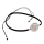Stoffarmband mit 925 Sterling Silberanhänger - Blumenmuster