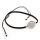 Stoffarmband mit 925 Sterling Silberanhänger - Blumenmuster