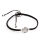 Armband aus Stoff - Größenverstellbar - mit 925er Silberanhänger Lebensbaum