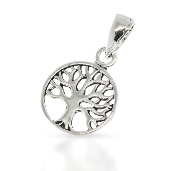 925 Sterling Silberanhänger - Lebensbaum 10 mm