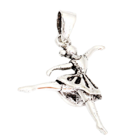 925 Sterling Silberanhänger - Ballerina/ Tänzerin