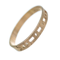 Edelstahlarmreifen oval Rosegold