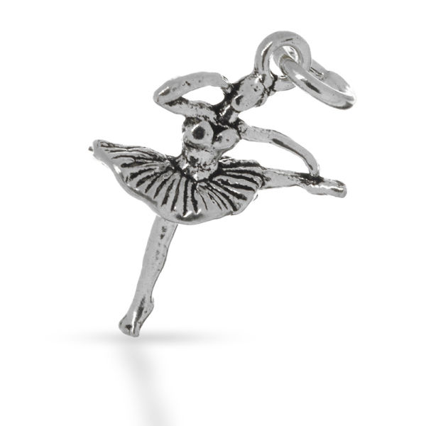 925 Sterling Silberanhänger - Ballerina/ Tänzerin