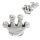 Silver Stud Earrings - Silver Crown