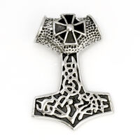 Stainless Steel Pendant – Thor’s Hammer with...