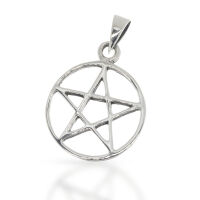Alewar Pentagram Pendant with Fine Circle in 925 Sterling...