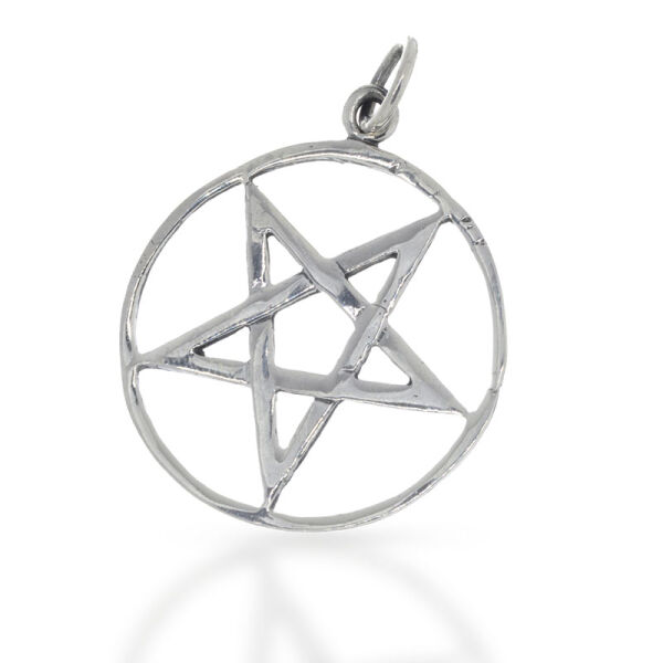 Kristopher Pentagram Pendant with Open Centre in 925 Sterling Silver