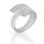 925 Sterling silver ring - spiral matted 62 (19,7...