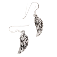925 Sterling Silver Earrings - Silver Wings