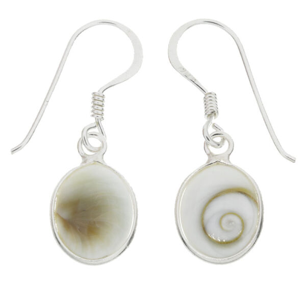 Silver Earrings - Shiva Eye Oval