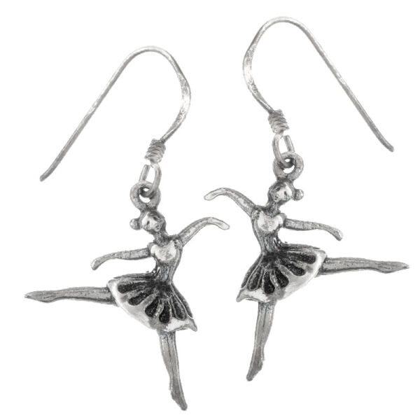 Silberohrhänger 925er Sterling Ballerina