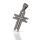 925 Sterling Silberanhänger - C/Z Kubikzirkon Kreuz "Taria"