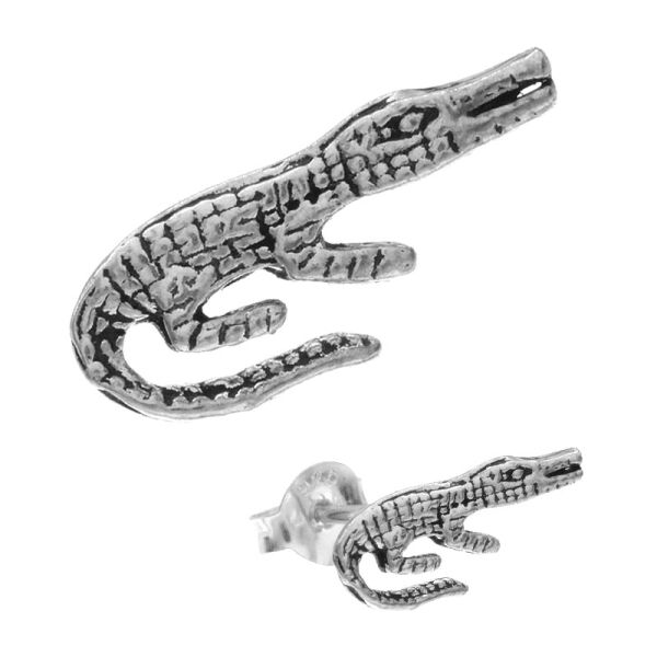 Silberohrstecker - Krokodil
