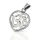 925 Sterling Silberanhänger - Om in Herzform