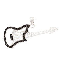 Silberanhänger - E-Gitarre