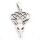 Stag Head Pendant with Celtic Knot Antlers in 925 Sterling Silver