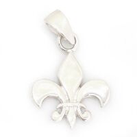 925er Sterling Silberanhänger - Lilie - Fleur de Lys