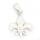 925er Sterling Silberanhänger - Lilie - Fleur de Lys