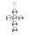 925 Sterling Silberanhänger - Kreuz aus Kugeln