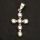 925 Sterling Silberanhänger - Kreuz aus Kugeln