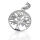 925 sterling silver pendant - tree of life with rhinestones