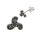 Silver Stud Earrings - Triskele