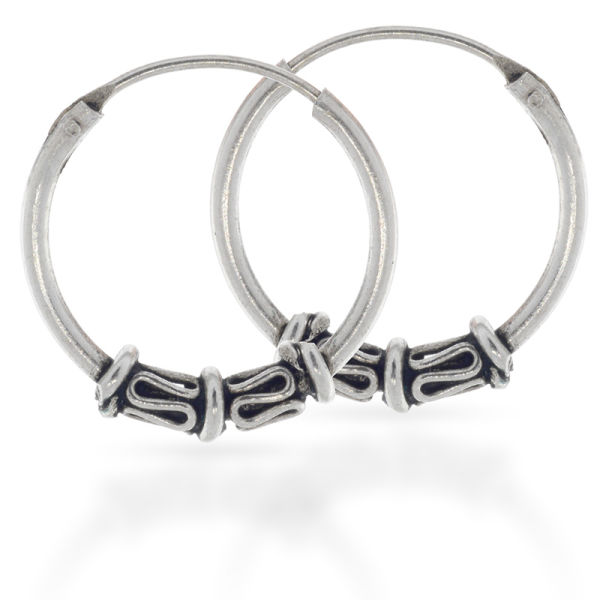 925 Sterling Silber Balicreole 14 mm