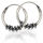 925 Sterling Silber Balicreolen 10 mm
