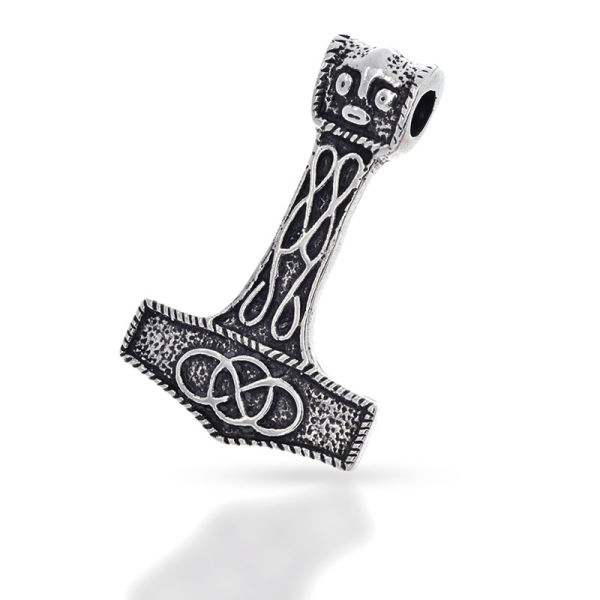 925 Sterling Silberanhänger - Massiver Thors Hammer