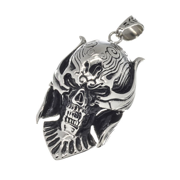 Edelstahlanhänger - Totenkopf ca. 61 x 32 x 23 mm