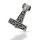 925 Sterling silver pendant - Thors Hammer with Rams Head