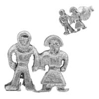 Silberohrstecker - Paar Mann und Frau