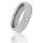 Wolframring mit Cubic Zirkonia und Angeschliffenen Seiten...