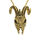 Edelstahlanhänger - Widderschädel 49 x 35 x 20mm Gold