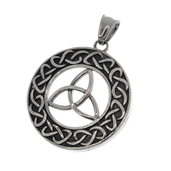 Stainless steel pendant - Triquetra