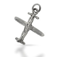 925 sterling silver pendant - airplane