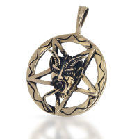Bronzeanhänger Pentagramm Teufel