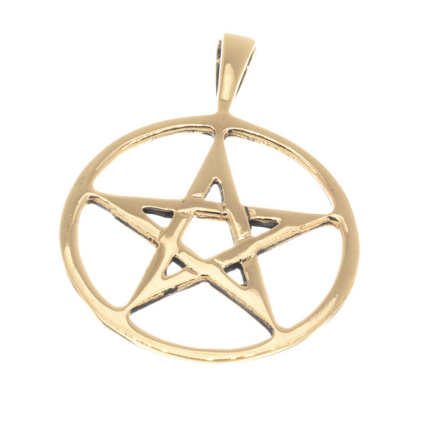 Bronzeanhänger Pentagramm 25mm