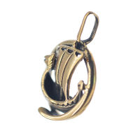 Bronzeanhänger Wikinger Schiff