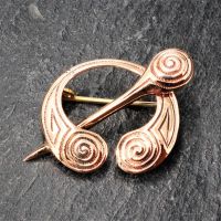 Bronze brooch - spiral