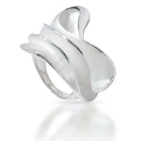 925 Sterling silver ring - curved shape