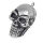 Stainless steel pendant - Laughing skull with heavy skull...