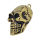 Stainless steel pendant - Laughing skull with heavy skull...