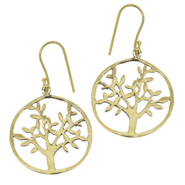 Bronzeohrringe Baum des Lebens