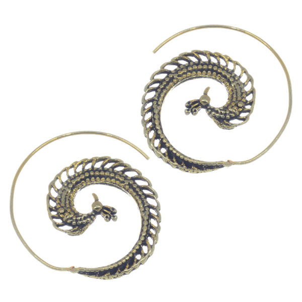 Bronzeohrringe Spirale